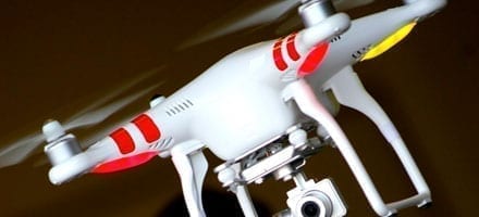 Drone Flying Close-up