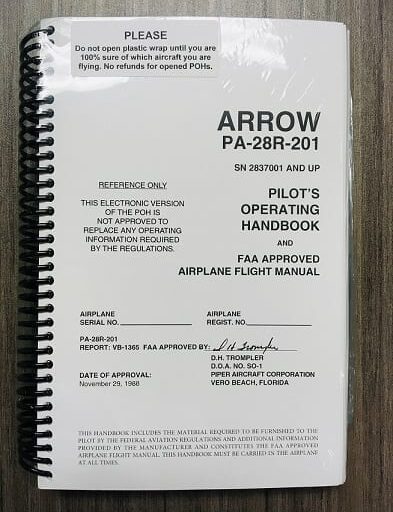 Arrow Pilot's Operating Handbook